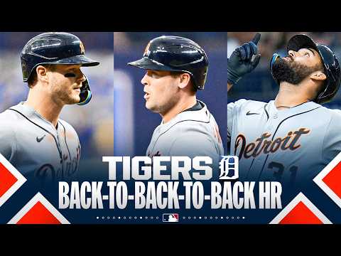 Back-to-back-to-back home runs for the Tigers (Dingler, Carpenter, Greene) 🚨 | MLB Highlights