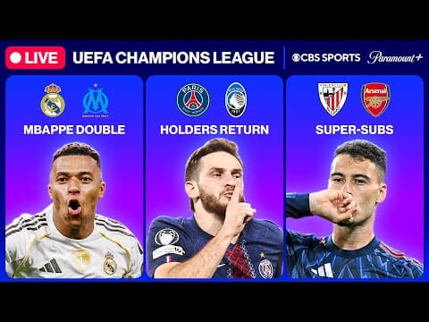 UEFA Champions League 24/7 🔥 | UCL MD1: Real Madrid, PSG & MORE | Sunday 9/28 | CBS Sports Golazo