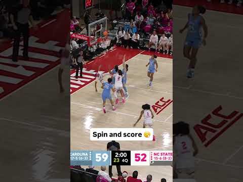 She made that look easy 🤩 #ncstate #accbasketball #collegebasketball