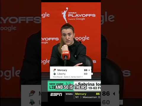 Sabrina Ionescu on the Liberty's keys to success to win Game 3 🤝