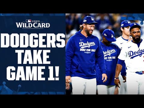 FINAL 3 OUTS: The Dodgers take Game 1 of the NL Wild Card Series vs. the Reds! 🫡