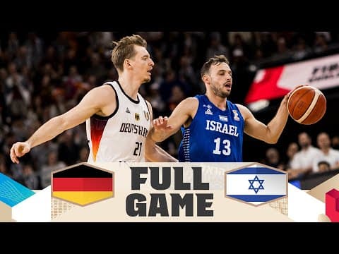 Germany v Israel | Full Basketball Game | FIBA Basketball World Cup 2027 European Qualifiers