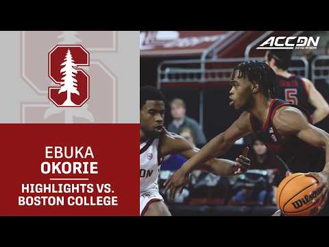 Stanford Guard Ebuka Okorie Highlights vs. Boston College