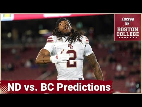 PREDICTIONS: BC's BANGED-UP Roster Faces Impossible Notre Dame Task | Can They Compete?