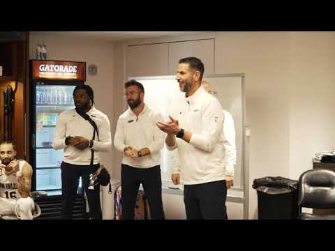 James Borrego postgame locker room speech after win vs. Chicago Bulls