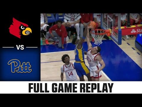 Louisville vs. Pitt Full Game Replay | 2025-26 ACC Men's Basketball