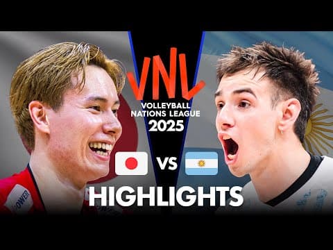 LEGENDARY MATCH | JAPAN vs ARGENTINA | Men's VNL 2025