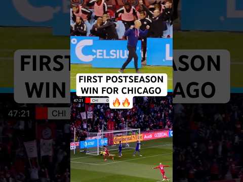 HISTORIC @chicagofire W in Audi MLS Cup Playoffs! 🔥