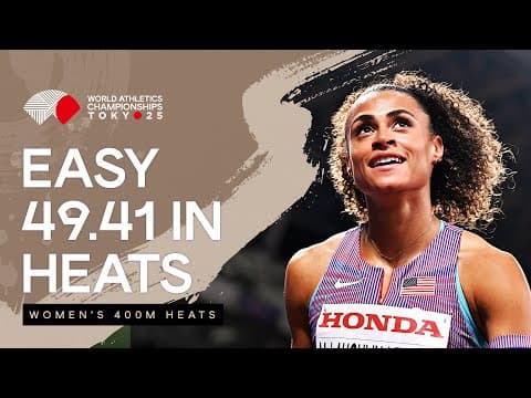 Sydney cruises through the 400m heats | World Athletics Championships Tokyo 25