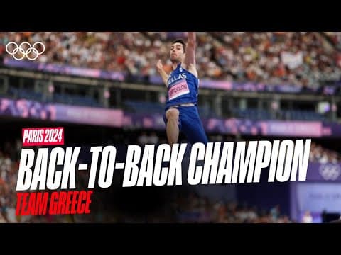Master of the Long Jump🥇🇬🇷 | The Best of Greece at #paris2024 | Anthems