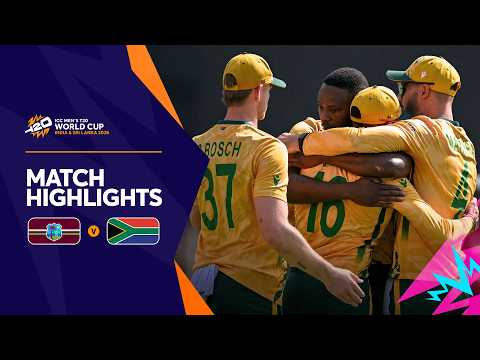 West Indies v South Africa | Match Highlights | Men's T20 World Cup 2026