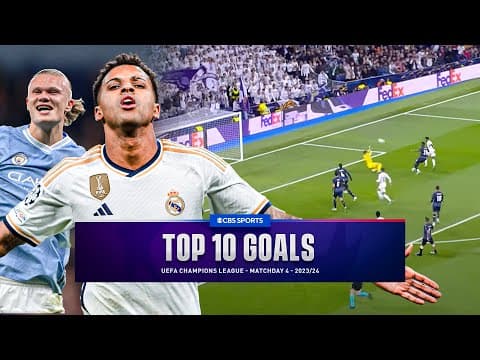 UCL Top 10 Goals of Matchday 4 - 2023/24 | CBS Sports Golazo