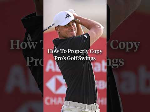 How to properly copy pro's golf swings. 💯