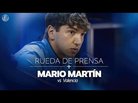 Rueda de prensa Mario Martín