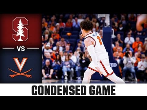 Stanford vs. Virginia Condensed Game | 2025-26 ACC Men's Basketball