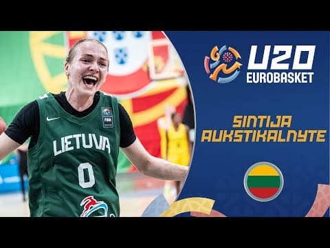 Sintija Aukstikalnyte 🇱🇹 | Full Highlights | FIBA U20 Women's EuroBasket 2025