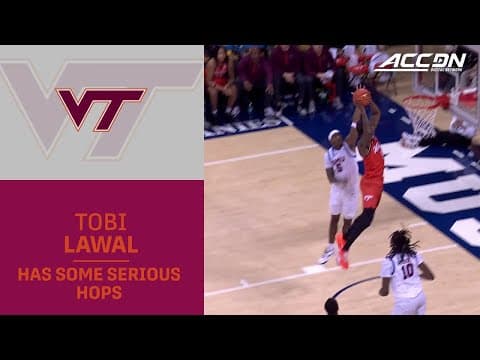 Virginia  Tech's Tobi Lawal Has Some Serious Hops