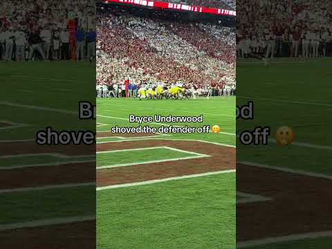 Bryce Underwood shoved off the OU defender 👀