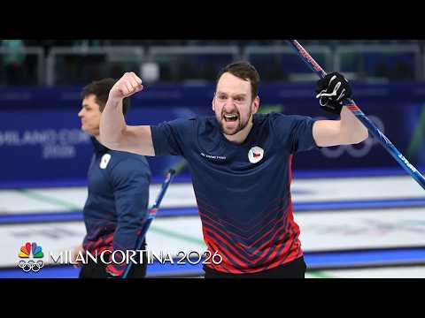 Czechia earns first men's curling win in Cortina, beats Germany | Winter Olympics 2026 | NBC Sports