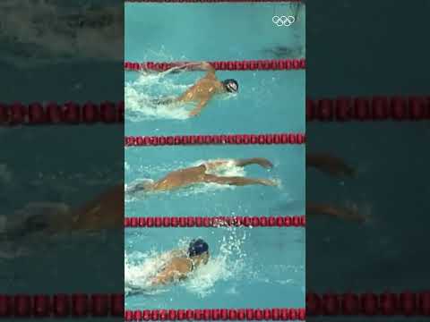 Legend at first sight.🥇 Watch as Michael Phelps wins his first-ever Olympic medal at #Athens2004!