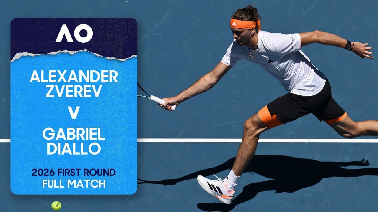 Alexander Zverev v Gabriel Diallo Full Match | Australian Open 2026 First Round