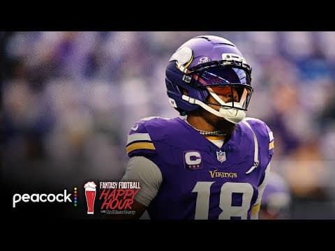 Vikings WR Justin Jefferson ‘trending in right direction’ | Fantasy Football Happy Hour | NFL on NBC