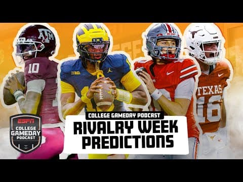 Rivalry Week Six-Pack of Picks | College GameDay Podcast