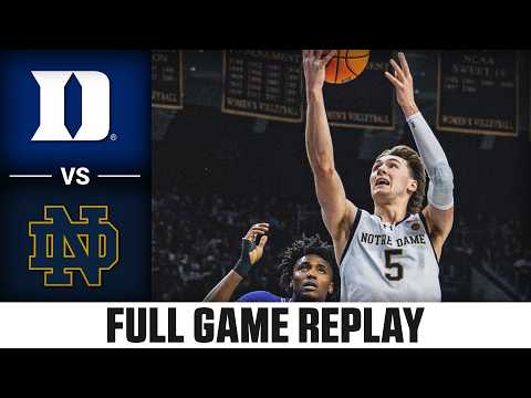 Duke vs. Notre Dame Full Game Replay | 2025-26 ACC Men's Basketball