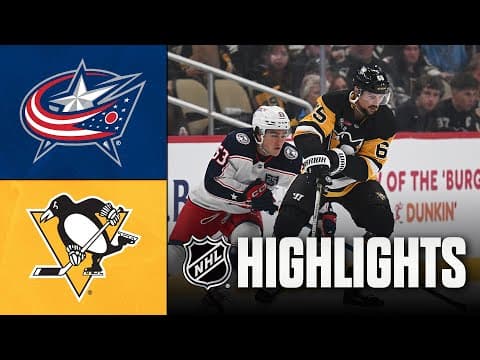 NHL Highlights | Blue Jackets vs. Penguins | September 27, 2025