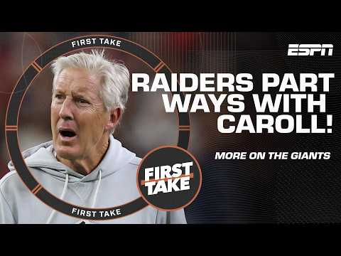 Raiders FIRE HC Pete Carroll 👀 Stephen A. says It ABSOLUTELY was the right decision | First Take