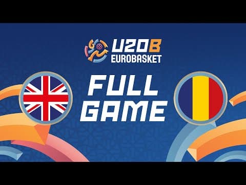LIVE - Great Britain v Romania | FIBA U20 Women's EuroBasket 2025 Division B | Class. Groups 9-14