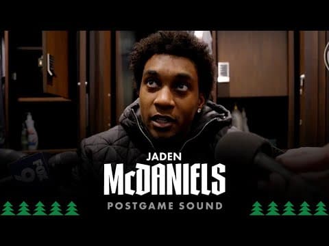 "We Are Together By Having Each Others Back." | Jaden McDaniels Postgame Sound | 1.6.26