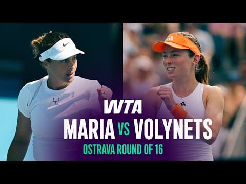 Tatjana Maria vs. Katie Volynets | 2026 Ostrava Round of 16 | WTA Match Highlights