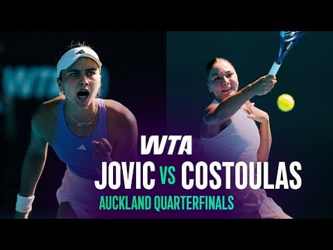 Iva Jovic vs. Sofia Costoulas | 2026 Auckland Quarterfinals | WTA Match Highlights