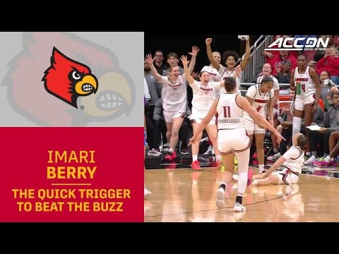 Imari Berry With The Quick Trigger To Beat The Buzzer