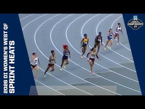 Every women's sprint heat from the 2026 NCAA Division I West Quarterfinal Round track and field meet