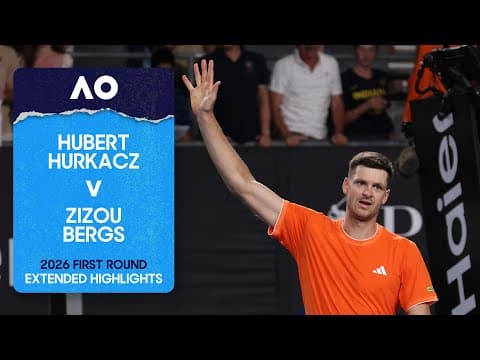Hubert Hurkacz v Zizou Bergs Extended Highlights | Australian Open 2026 First Round