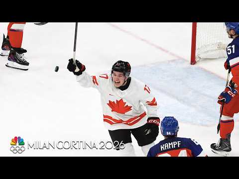 'MAKES IT LOOK EASY': Every point from Canada's Macklin Celebrini during Milan Cortina | NBC Sports