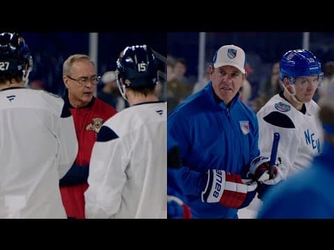 Rangers, Panthers make final Winter Classic Preparations | Road to the NHL Winter Classic