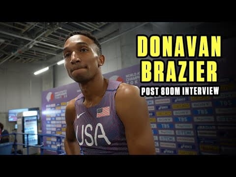 Donovan Brazier Reacts After Not Making 800m Finals | Tokyo World Championships 2025