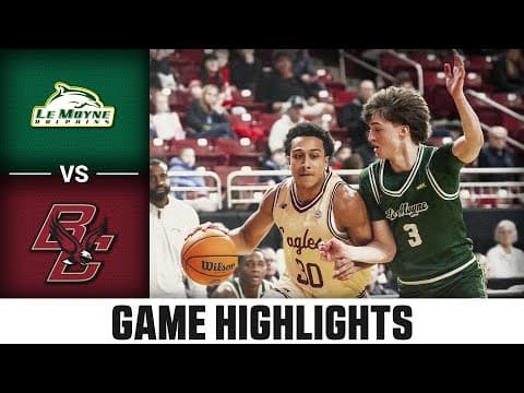 Le Moyne vs. Boston College Game Highlights | 2025-26 ACC Men's Basketball