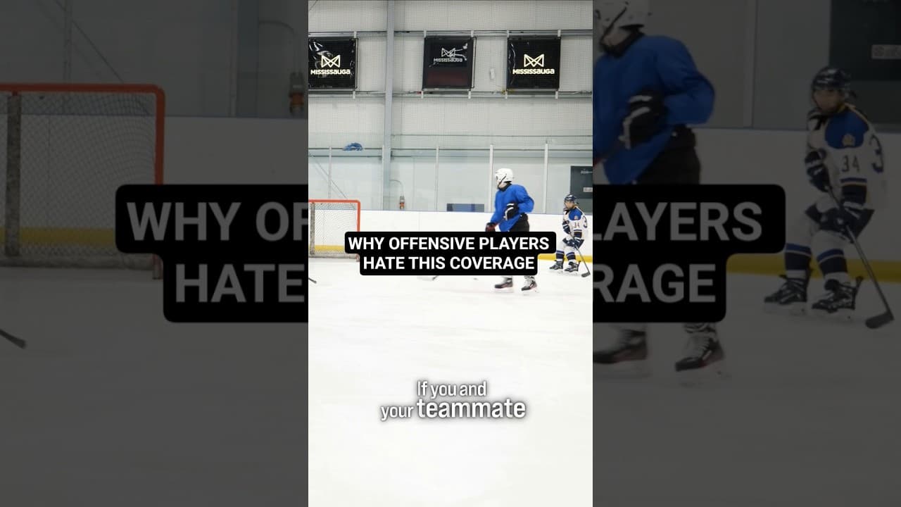 WHY OFFENSIVE PLAYERS HATE THIS COVERAGE #hockeycoaching #hockeytraining