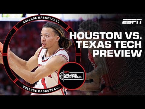 🔥 Top-25 Battle Incoming: Houston vs Texas Tech | Jay Williams Breaks It All Down