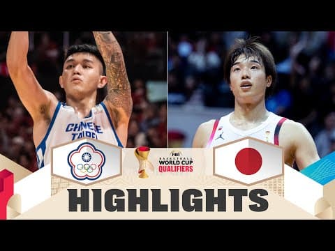 Chinese Taipei v Japan | Highlights | FIBA Basketball World Cup 2027 Asian Qualifiers