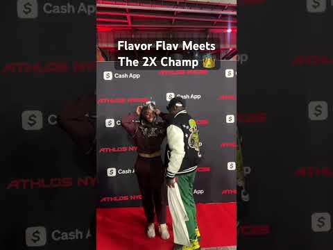 Flavor Flav + Brittany Brown = ICONIC 🎤👑 #athlosnyc