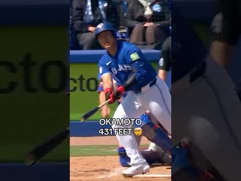 The first Blue Jays homer for Kazuma Okamoto! 岡本和真、オープン戦初ホームラン！#MLB #Toronto #BlueJays