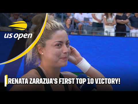 Renata Zarazua defeats No. 6 Madison Keys in her FIRST TOP 10 VICTORY 🏆 | 2025 US Open