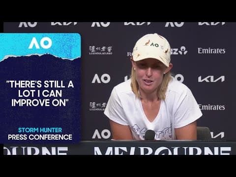 Storm Hunter Press Conference | Australian Open 2026