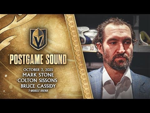 🎥 POSTGAME SOUND: Stone, Sissons & Cassidy
