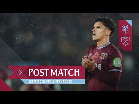 "We Need To Bounce Back" | Nuno & Fernandes Post Match Reactions | Leeds v West Ham
